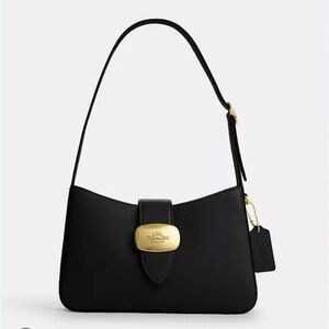 Coach Black and Gold Shoulder Bag